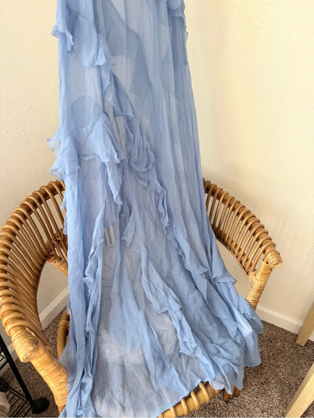 Free People Alicia Frill Maxi Top